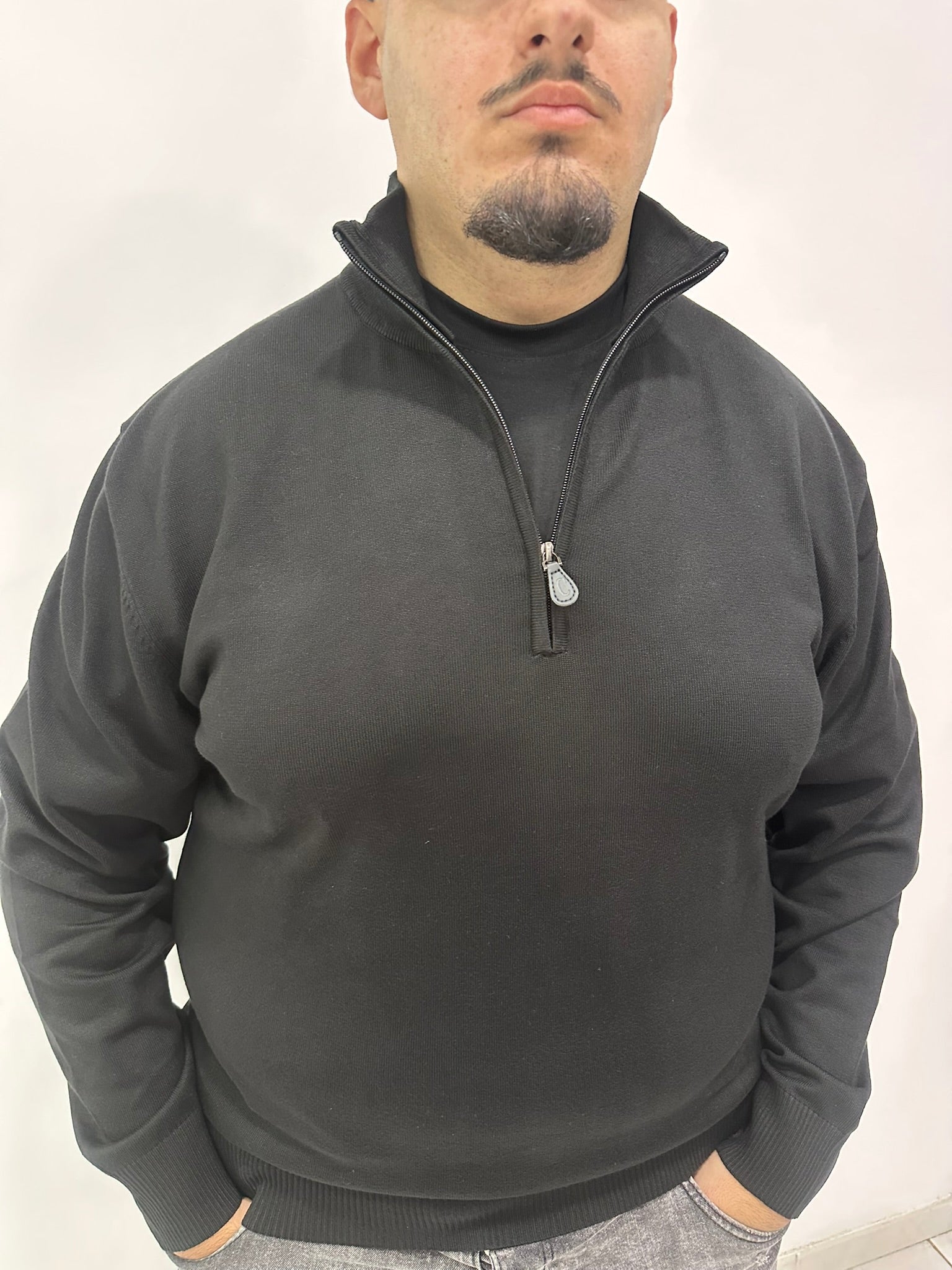 Maglione Mezza Zip