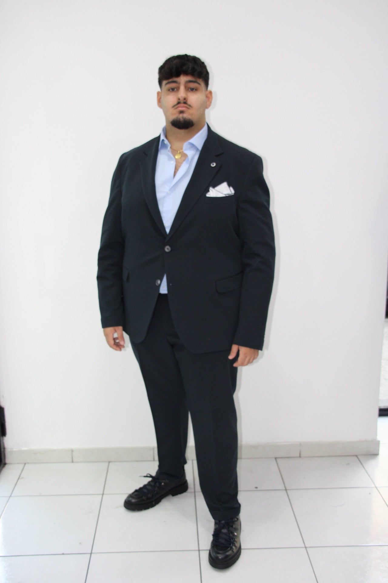 Abito Blu Tinta unita