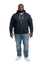 Felpa Zip e Cappuccio