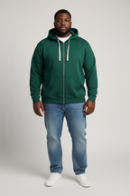 Felpa Zip e Cappuccio