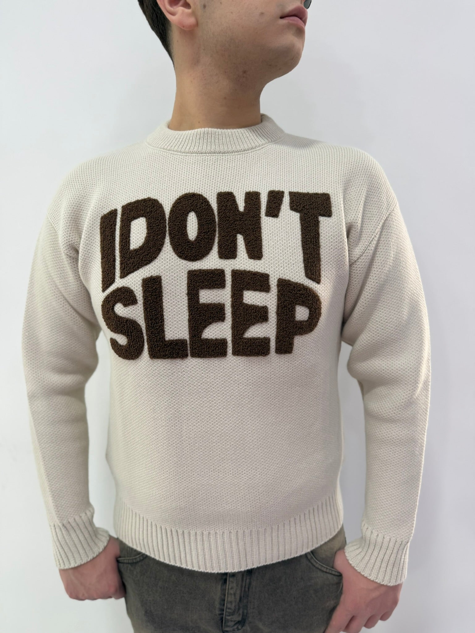 Maglione Stampa Al Petto