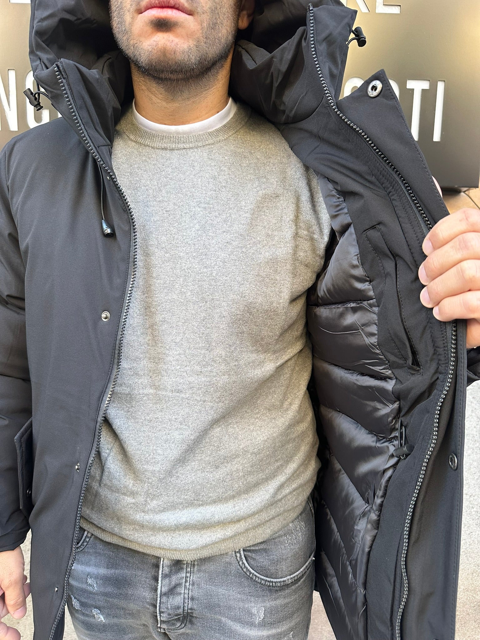 Giubbino tessuto Idrorepellente