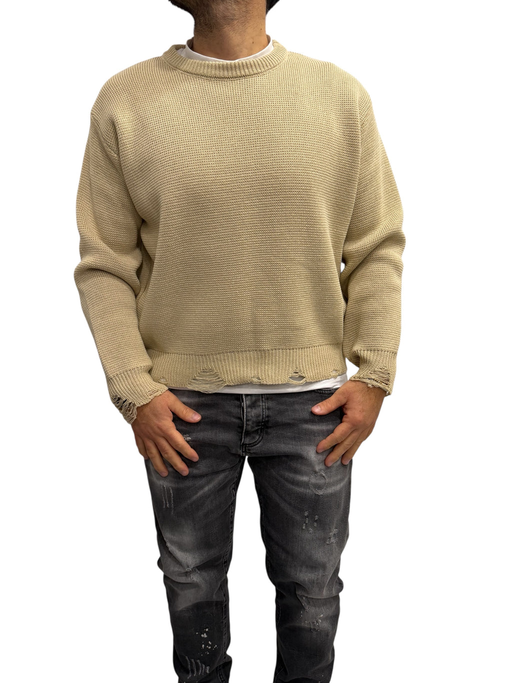 MAGLIONE TAGLIO VIVO
