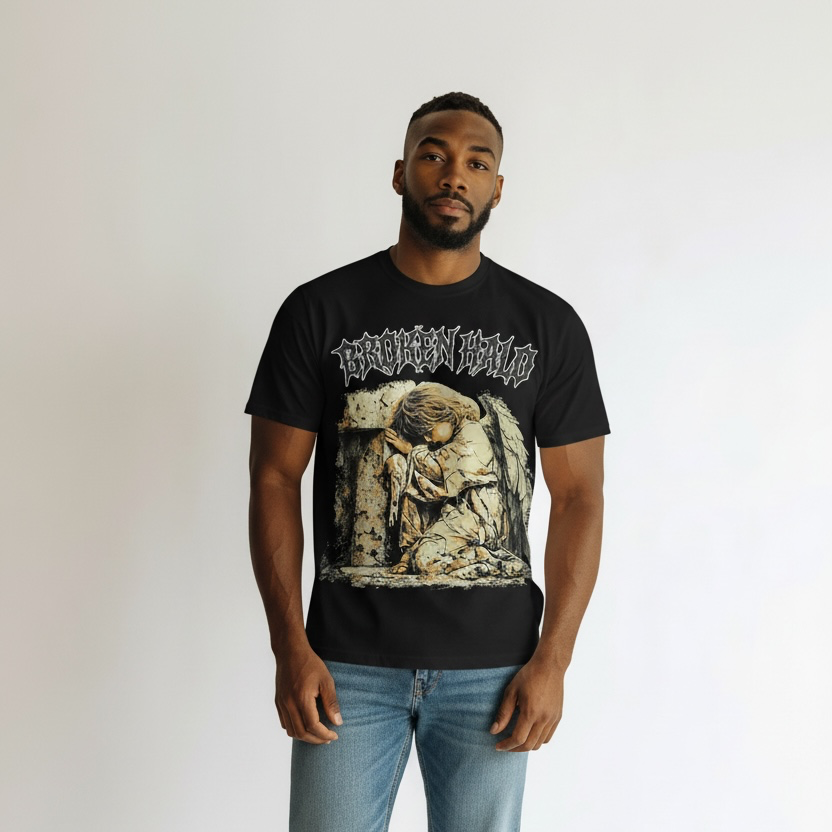 T-Shirt "Broken Halo" con Angelo