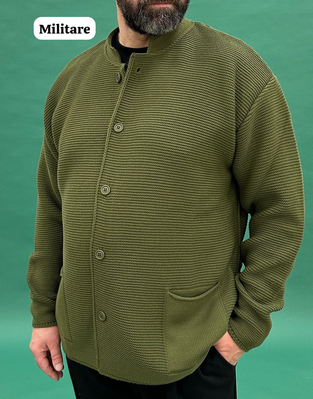 Cardigan Collo Coreano